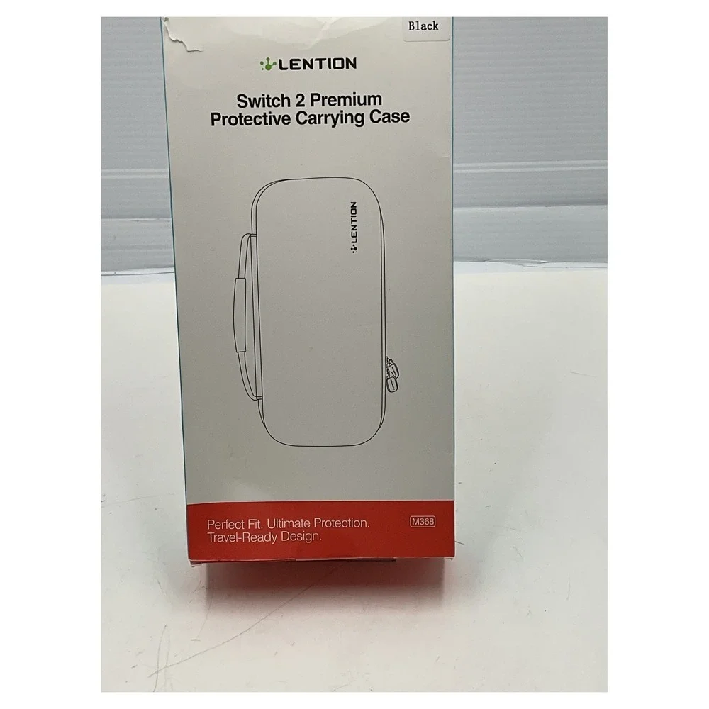 LENTION M368 Premium Protective Carrying Case for Nintendo Switch 2 Black Bag